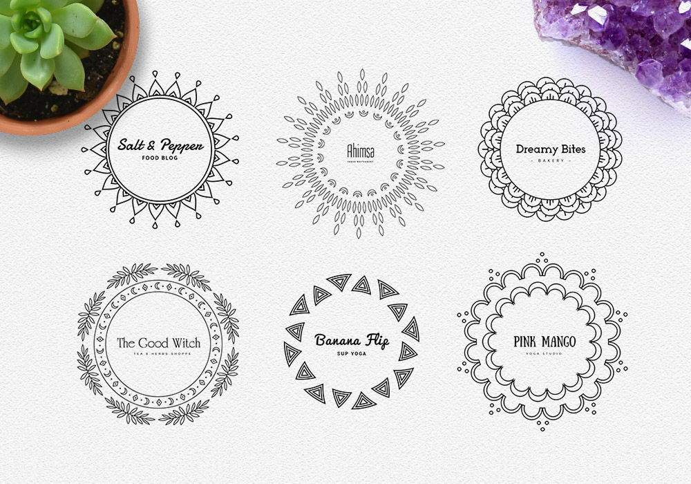 Mandala Free Logos Pack