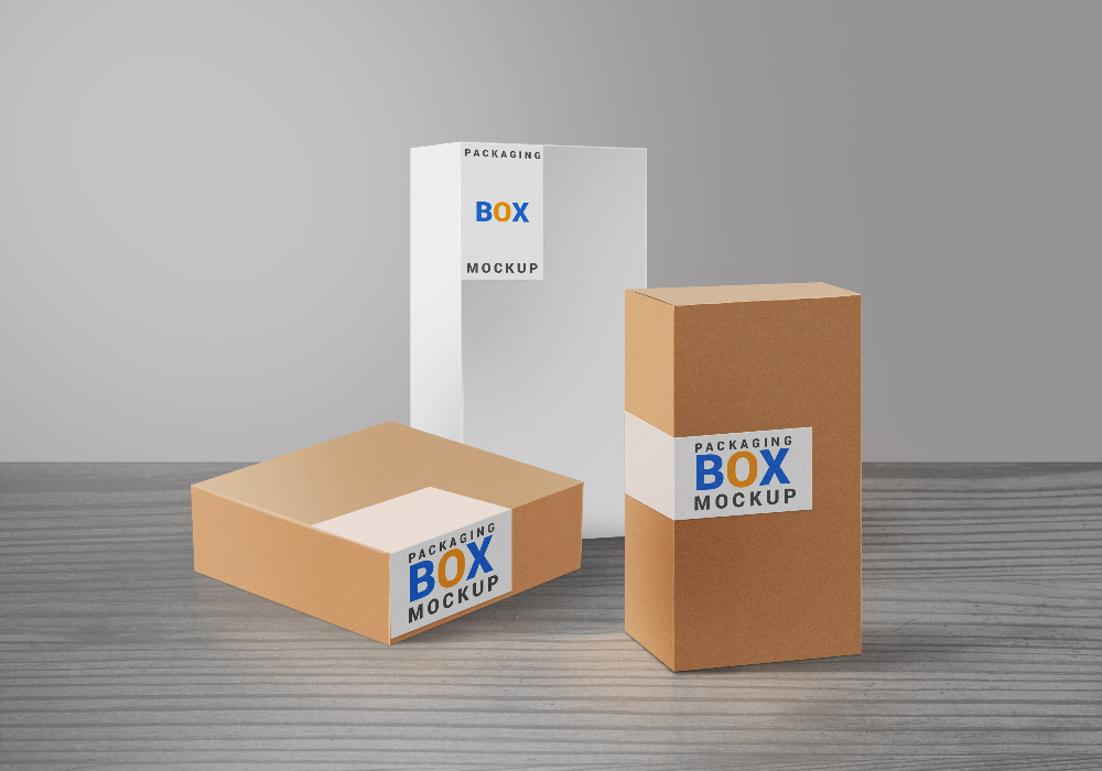 Download Product Packaging Boxes PSD Mockup - GraphicsFuel