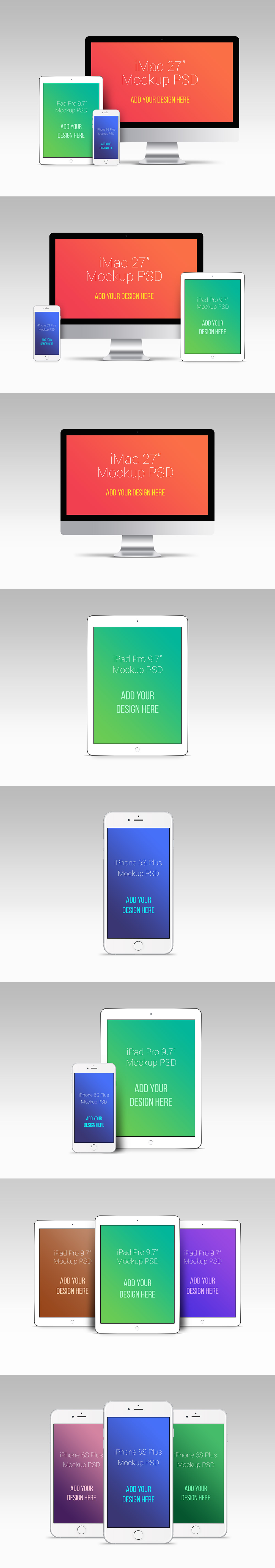 Apple Devices PSD Mockups