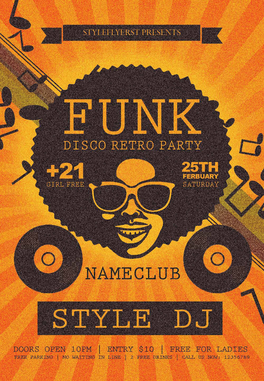 Funk PSD Flyer Template