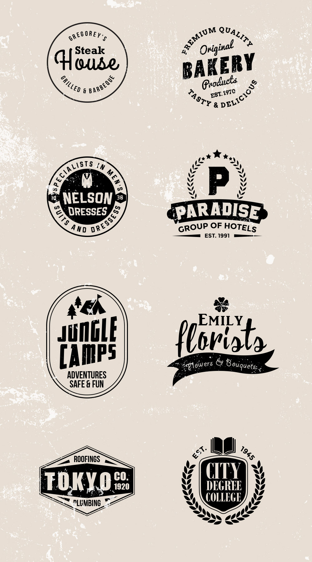 Vintage Vector Logos - GraphicsFuel