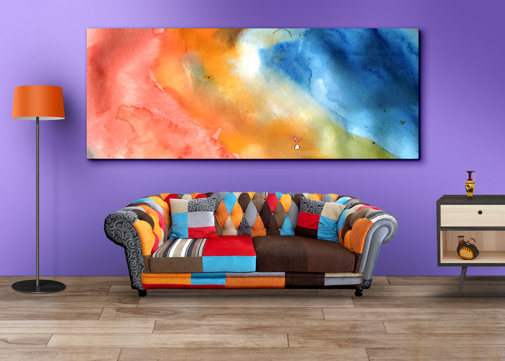 living room photoshop mockup