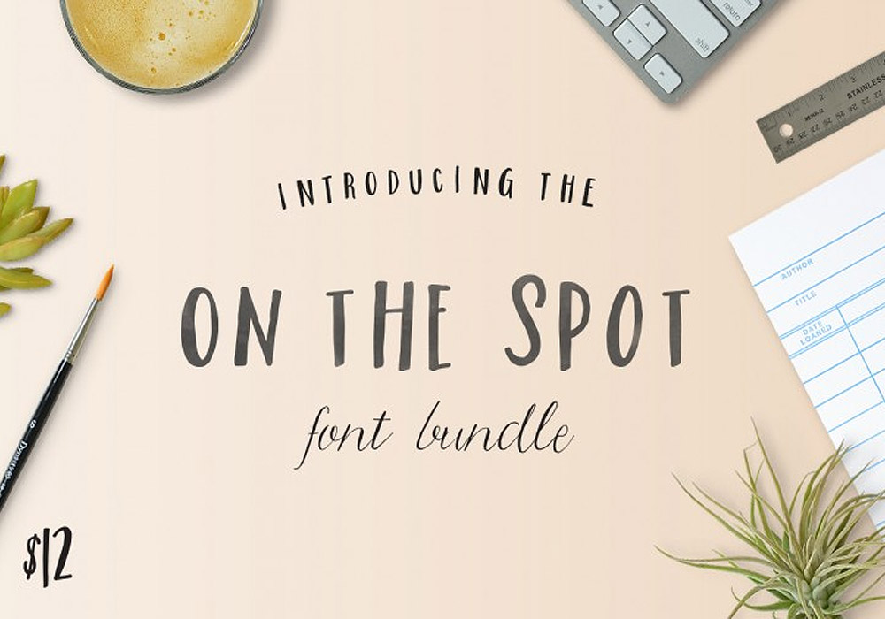 On The Spot Fonts Bundle