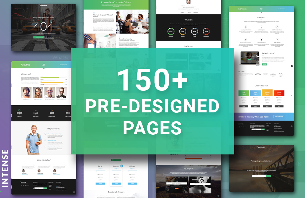 Intense Pre-Designed Pages