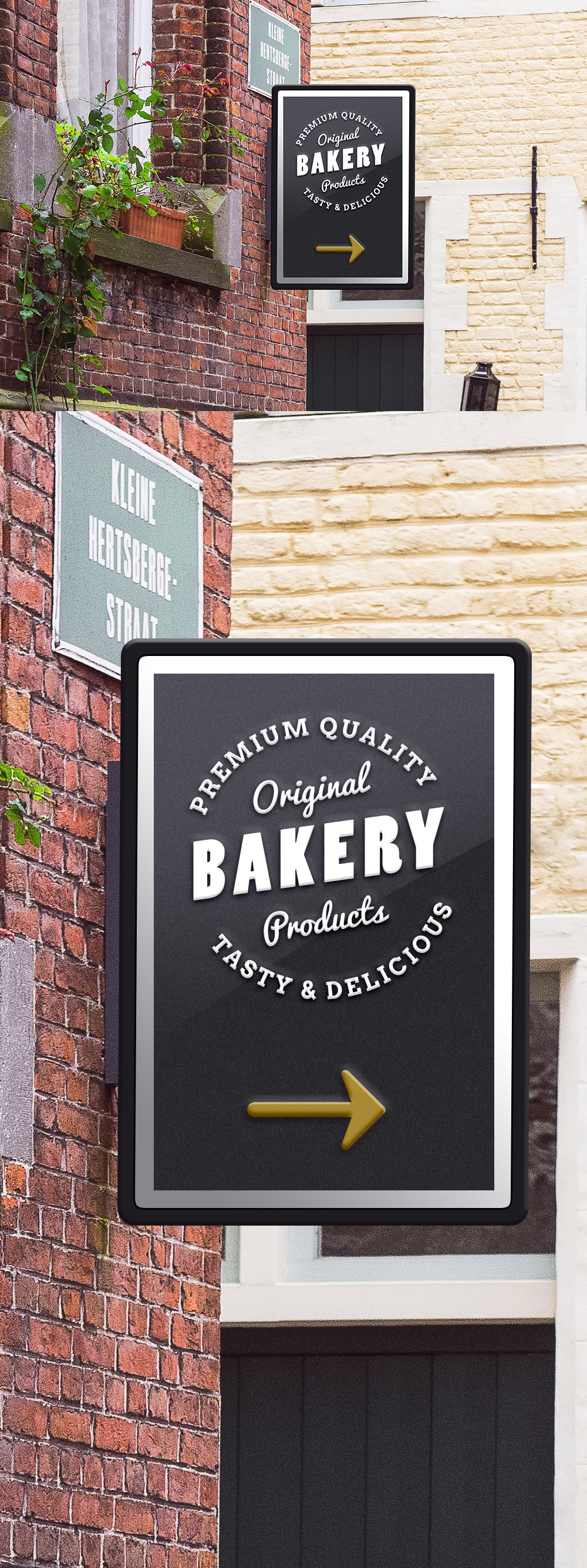 Logo Signage Mockup PSD