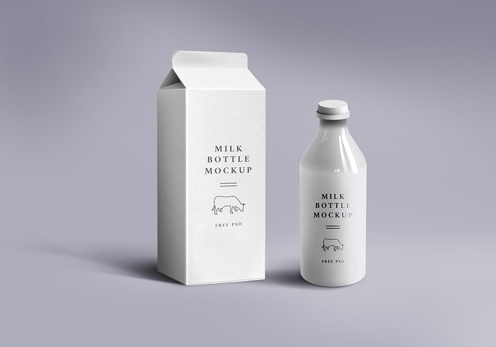 Milk Packaging Mockup