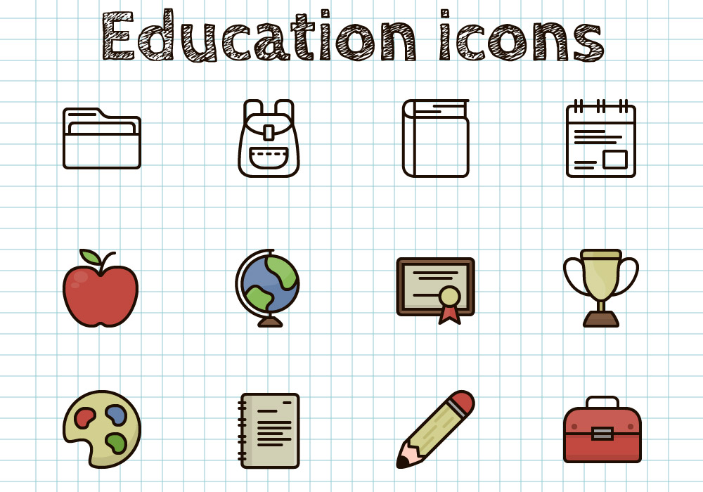 Education Vector Icons