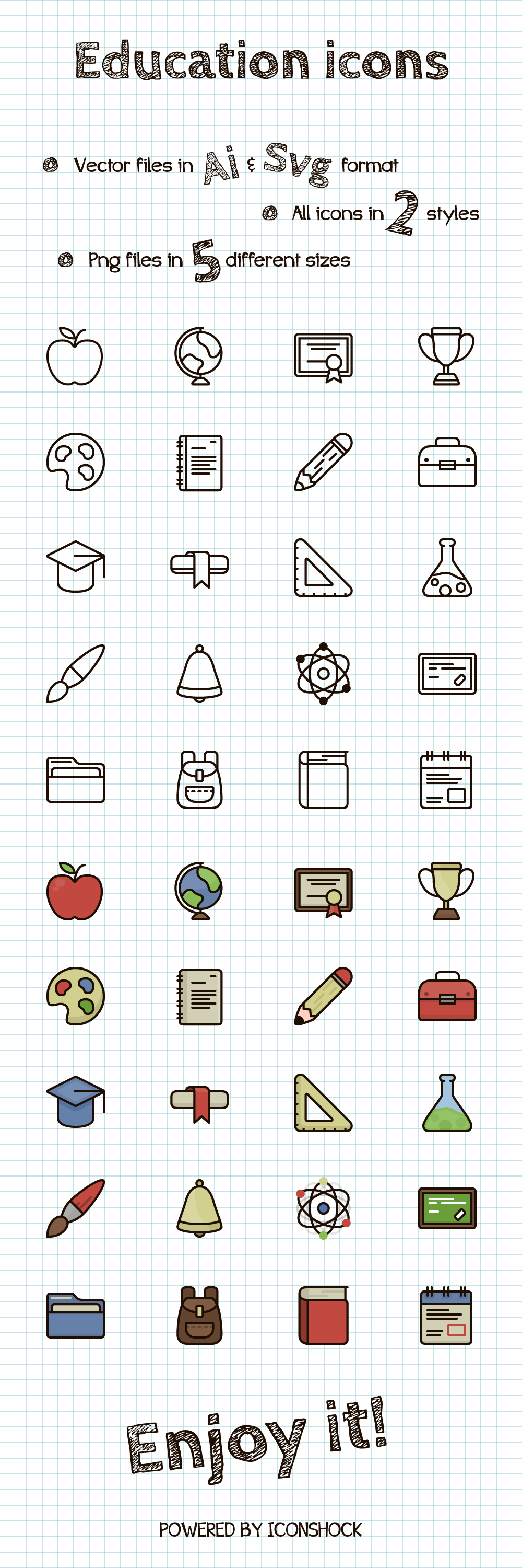 Free Vector Education Icons