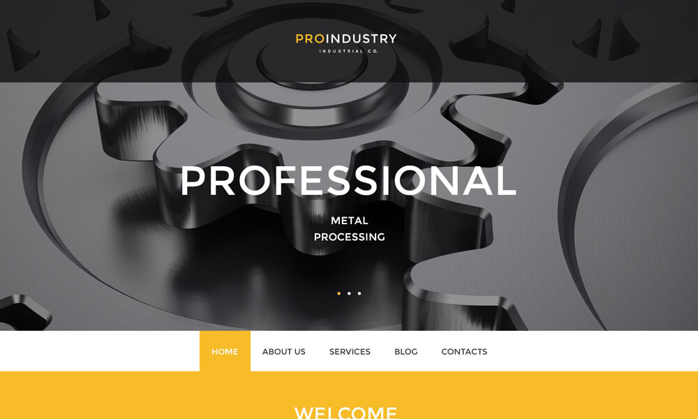 Pro Industry PSD Template