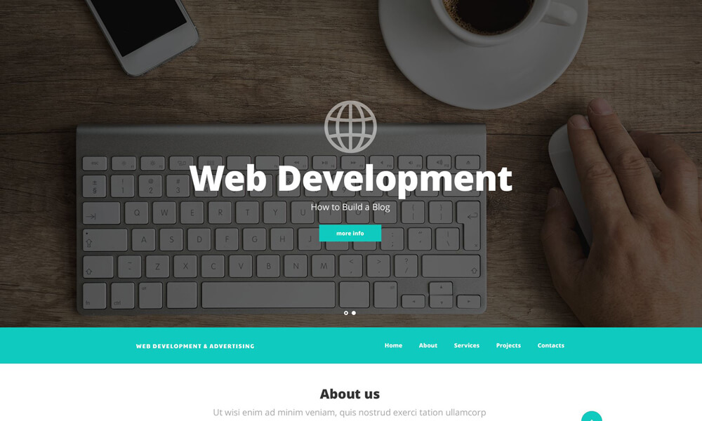 Web Developement PSD Template