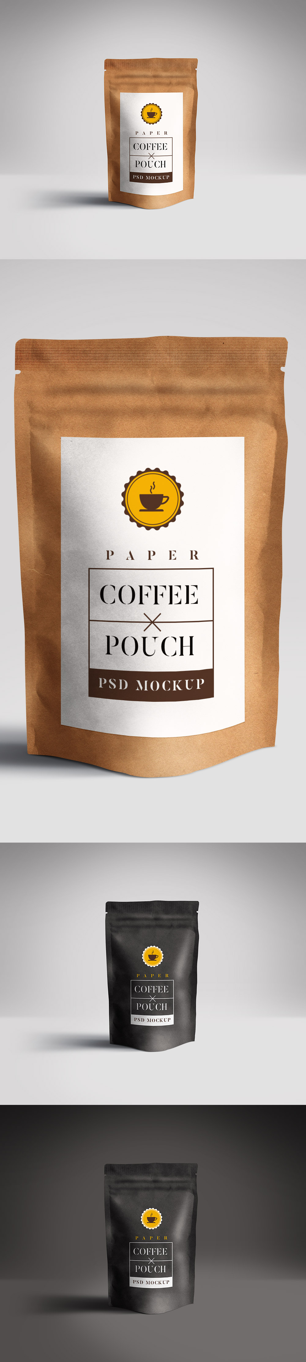 Paper Pouch Mockup PSD