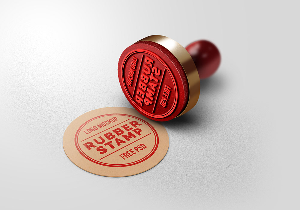 Rubber Stamp Logo Mockup GraphicsFuel Rubber Stamp Logo Mockup GraphicsFuel