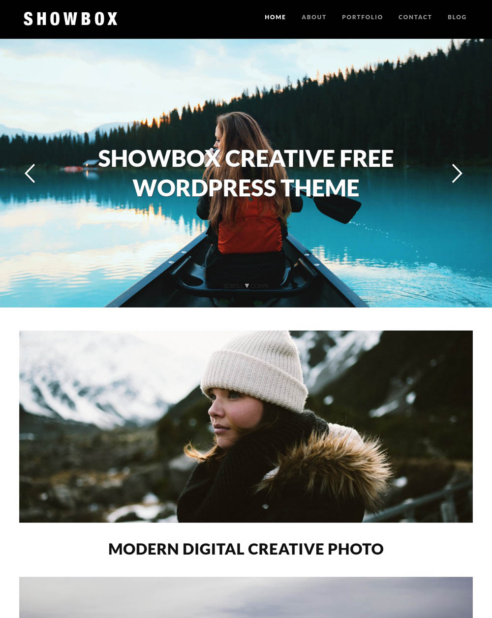 Showbox WordPress Theme for designers