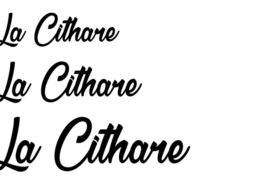 La Cithare Font