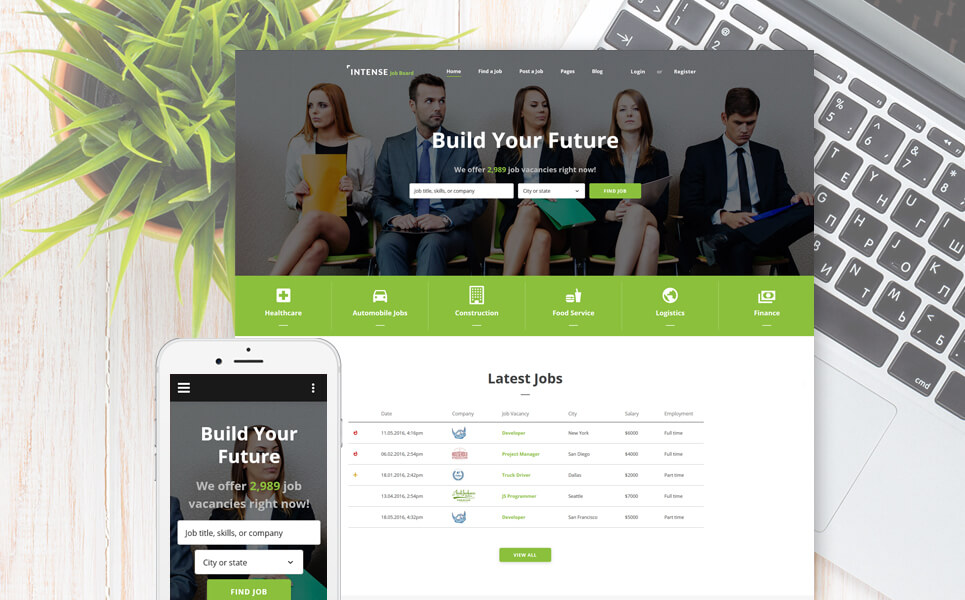 Employment Responsive Web Template