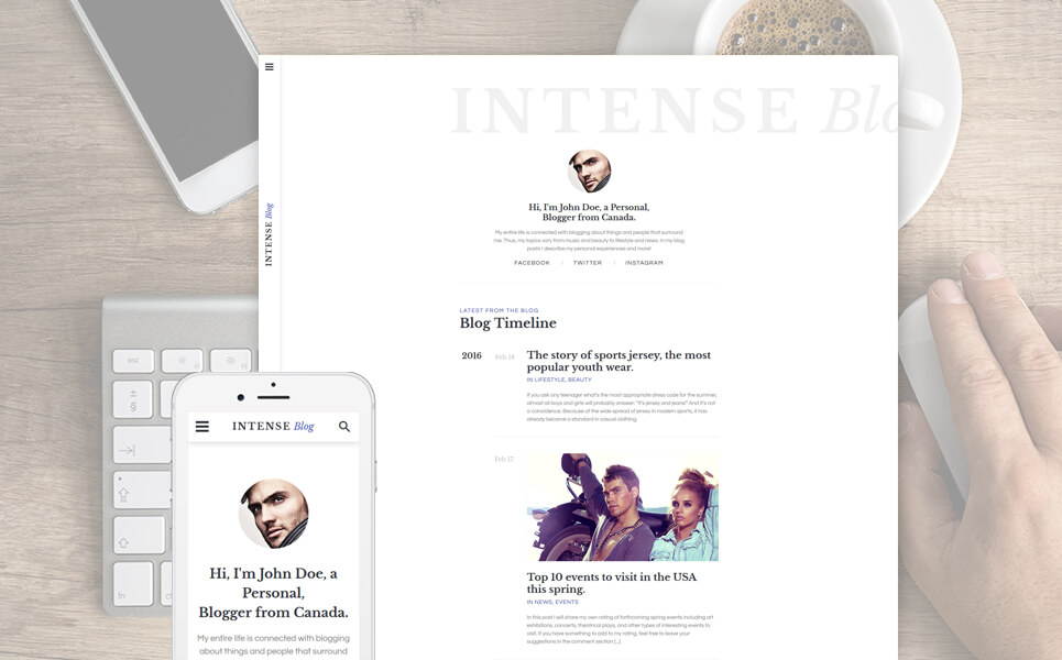 Personal Blog Responsive Website Template