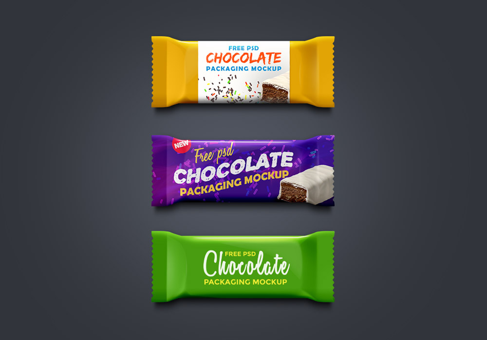 Free Chocolate Packaging Mockup