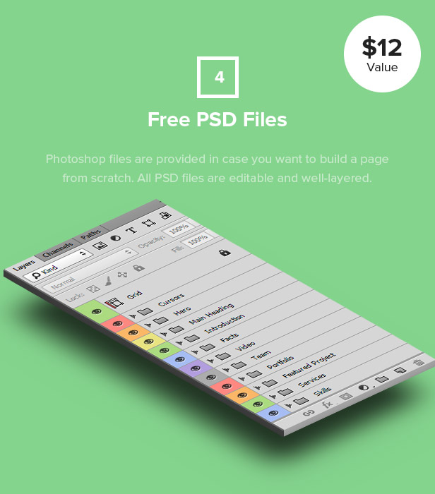 Dropout WP Theme Free PSD Files