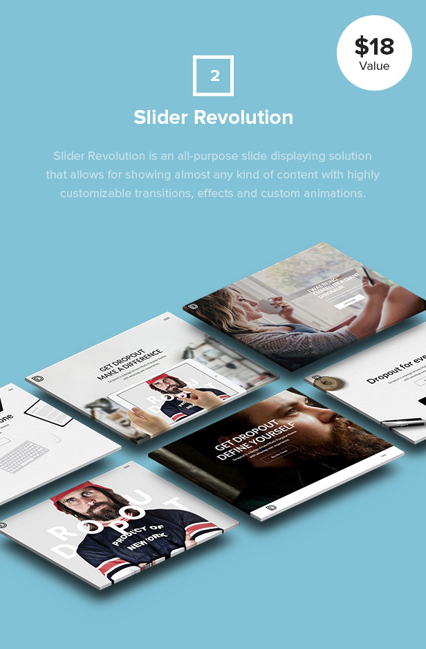 Dropout WP Theme Slider Revolution