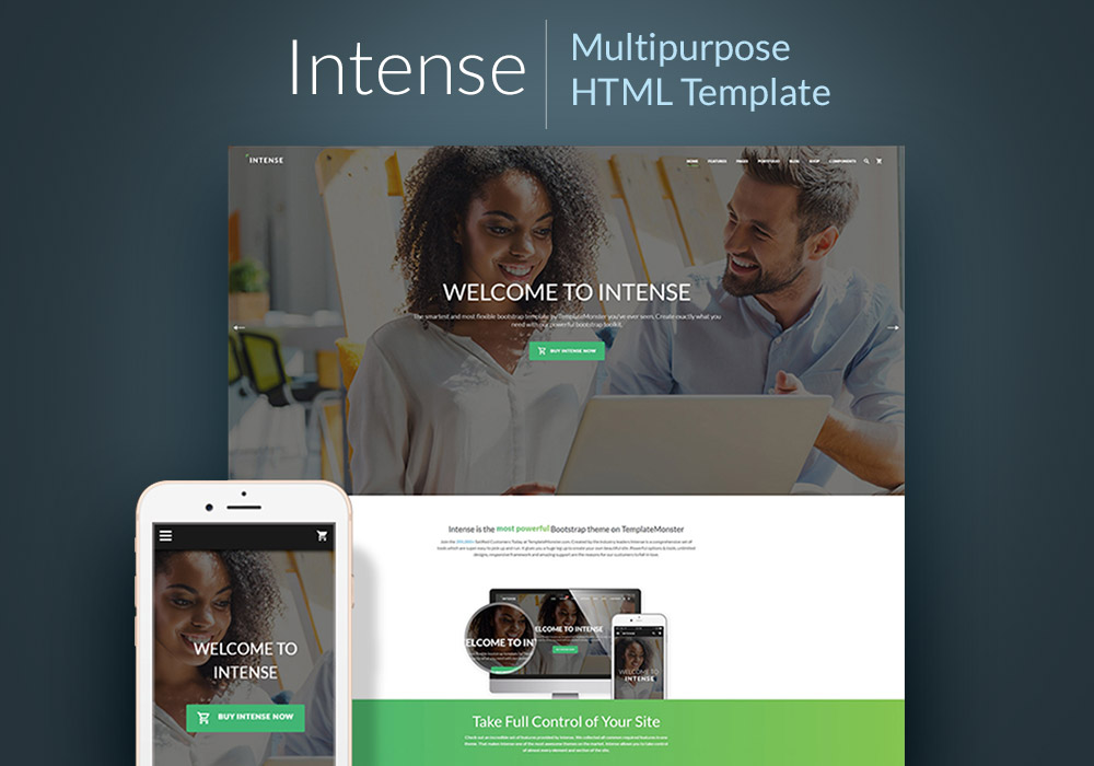 Intense Multipurpose HTML Website Template