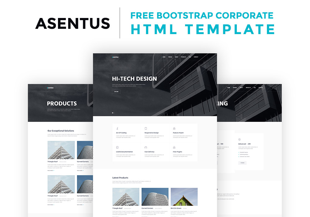 Free Bottstrap HTML Template