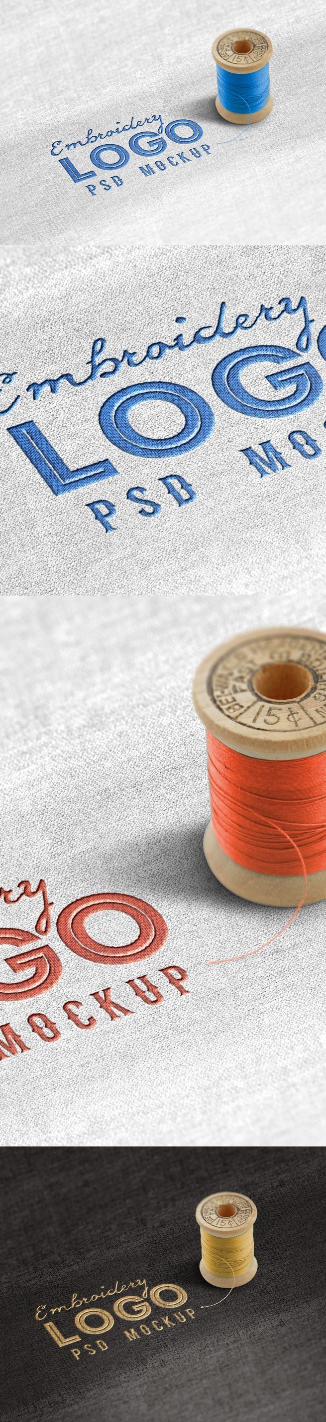 fabric logo mockup