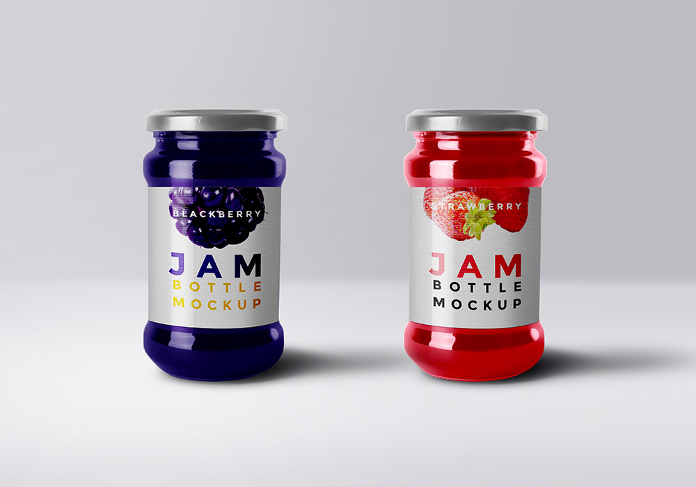 Jam Bottle Mockup Psd Graphicsfuel