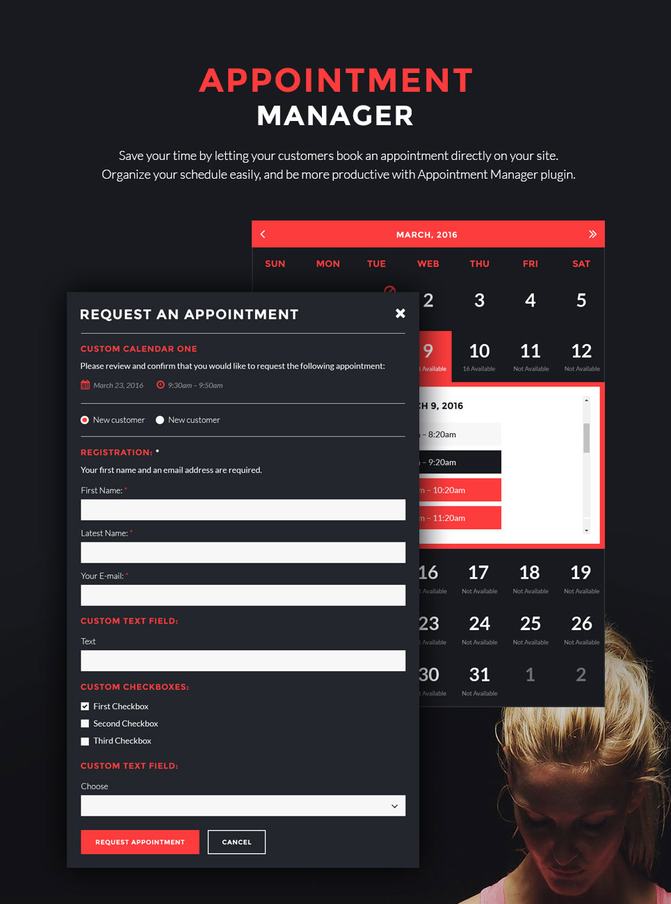IronMass Theme Appointment Manager