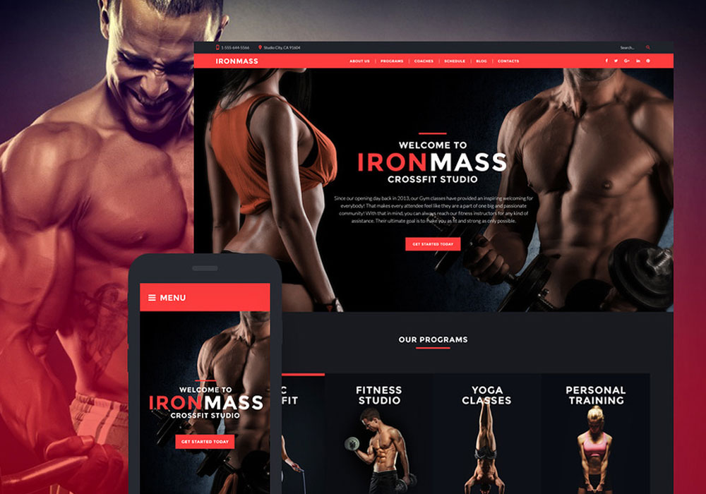 IronMass Sports Wordpress Website