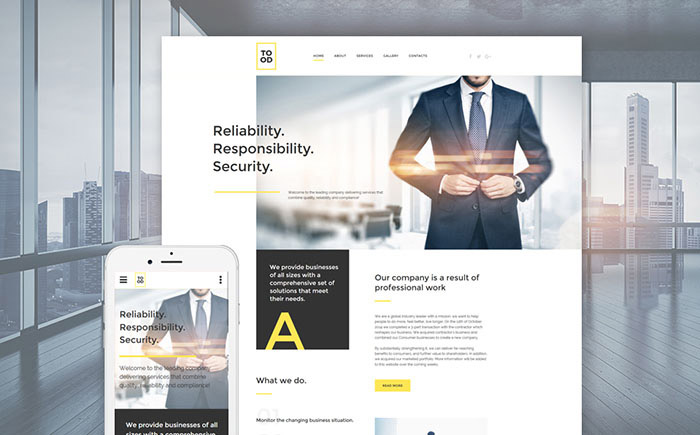 Business Company Website Template 