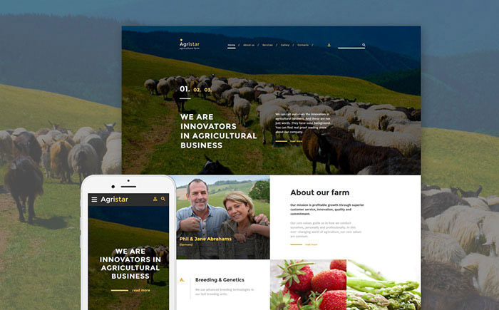  Farm Responsive Website Template