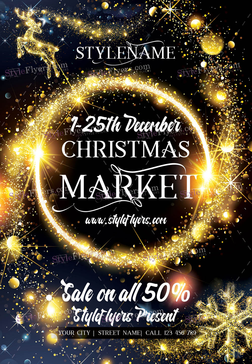 Christmas Market PSD Flyer