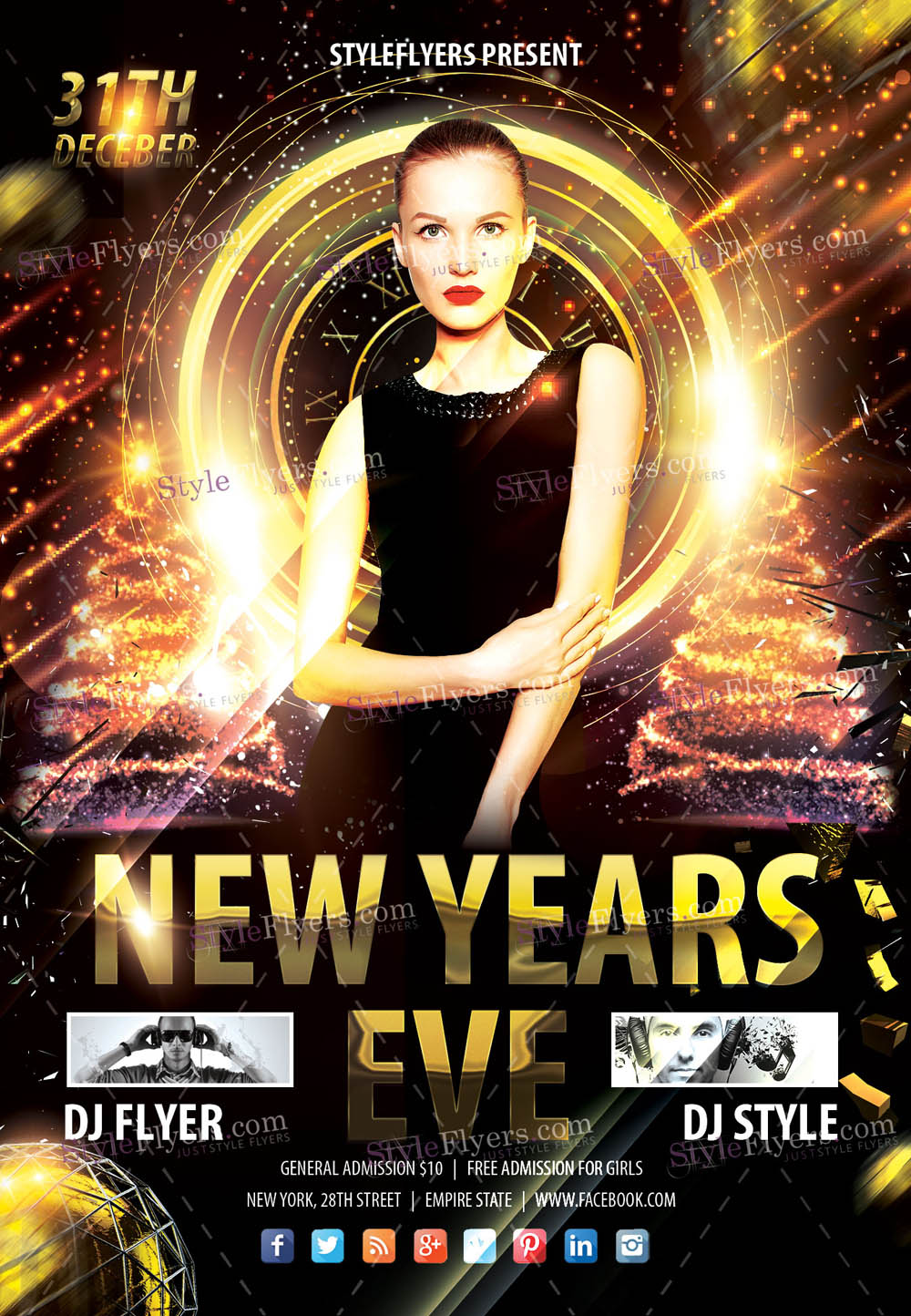 New Years Eve PSD Flyer