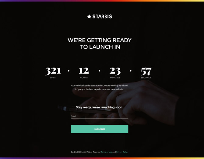 Starbis Coming Soon Page