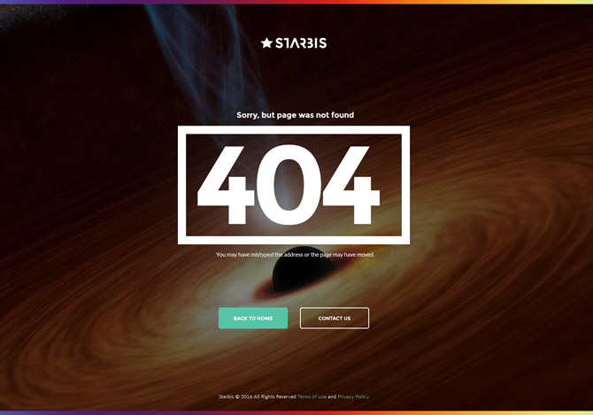 Starbis 404 Page