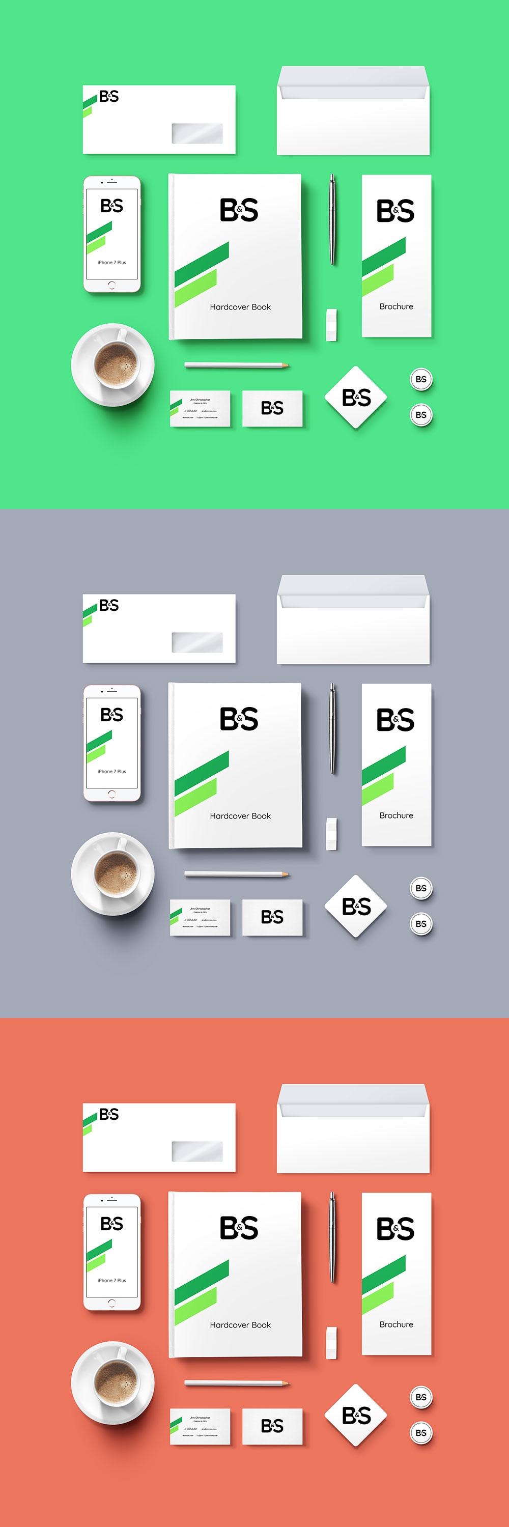 Branding Stationery Mockup PSD