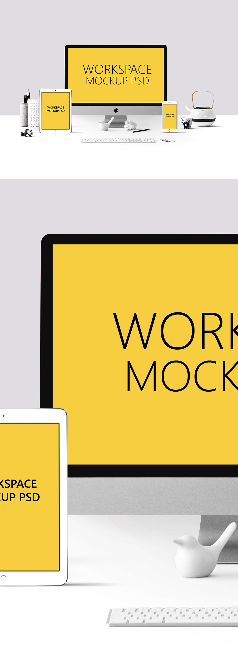 Free Workspace Mockup PSD