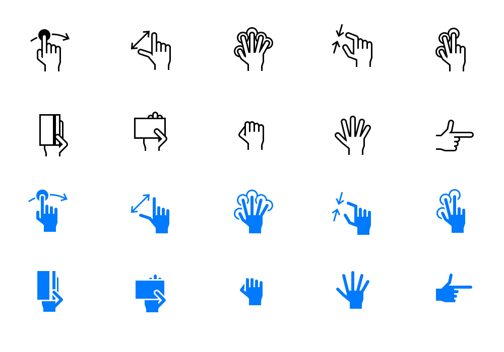 Free iOS Tab Bar Hand Gestures