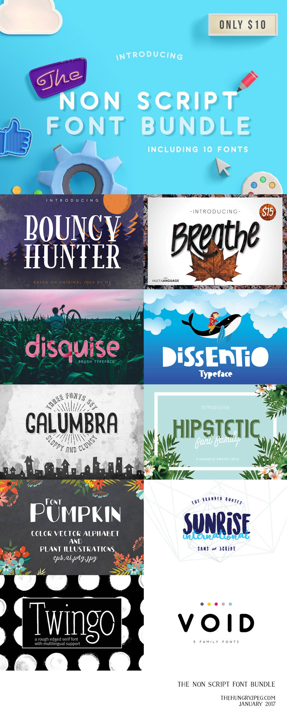 The Non-Script Fonts Bundle