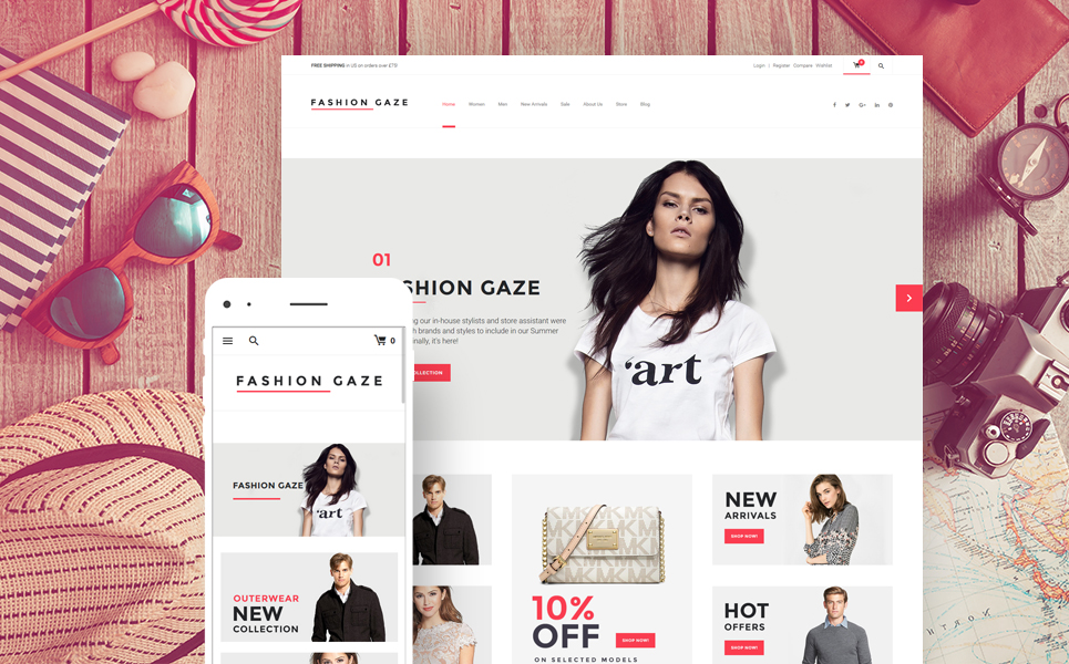 Fashion Gaze - Apparel Store WooCommerce Theme