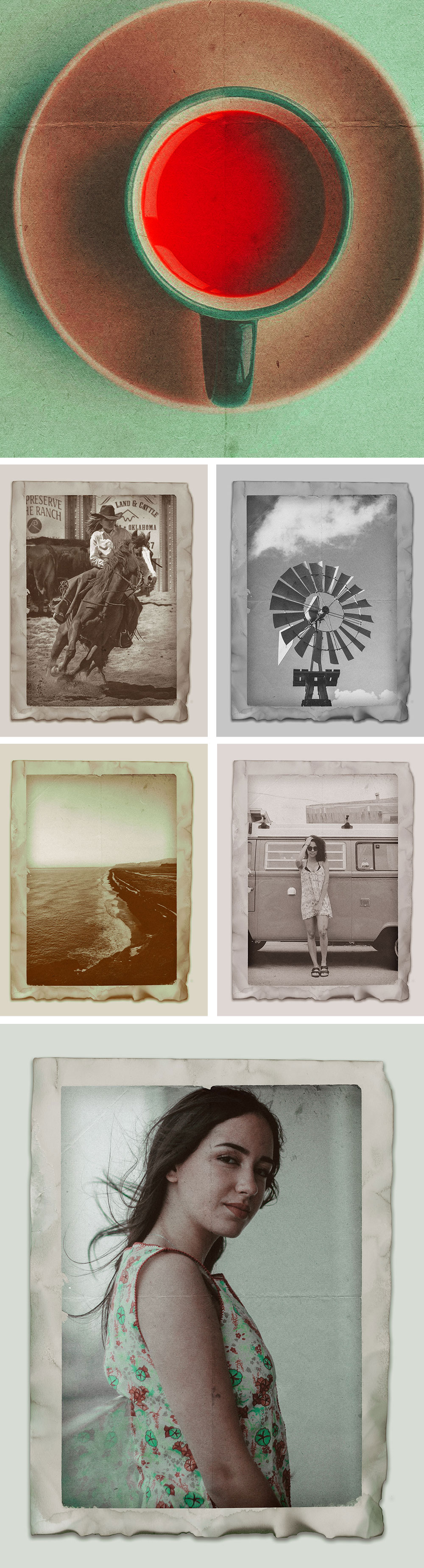 Vintage Photo Effects PSD