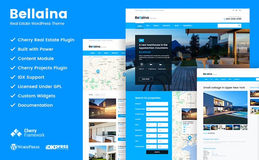 Bellaina - Real Estate Responsive WordPress Theme