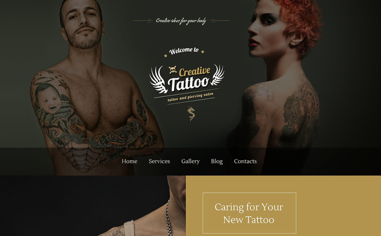 Creative Tattoo WordPress Theme