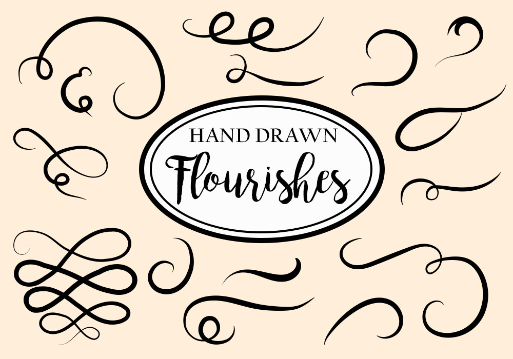 Free Vector Decorative Flourishes