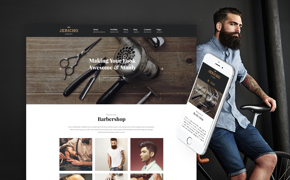 Barber Shop Modern WordPress Theme