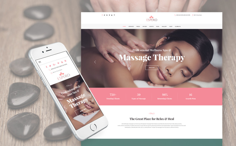 Massage Salon Responsive WordPress Theme