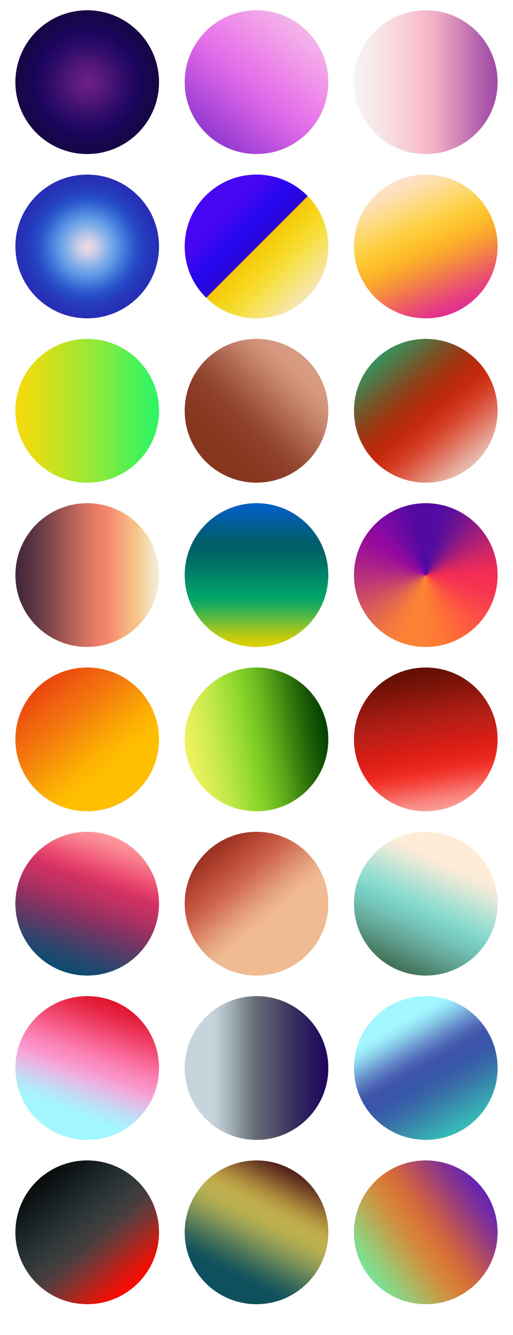 24 Vibrant Gradients