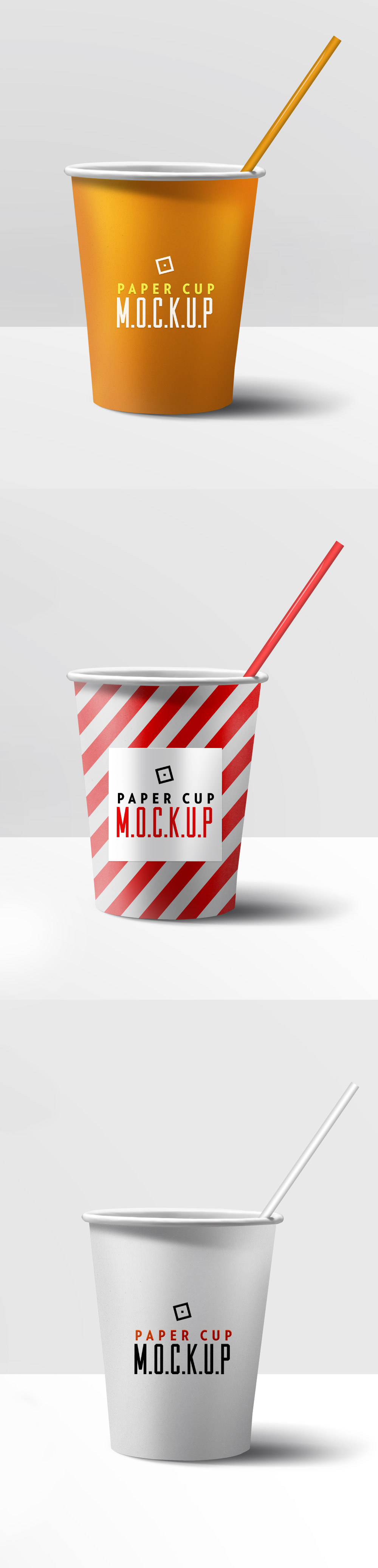 Free Paper Cup PSD Mockup