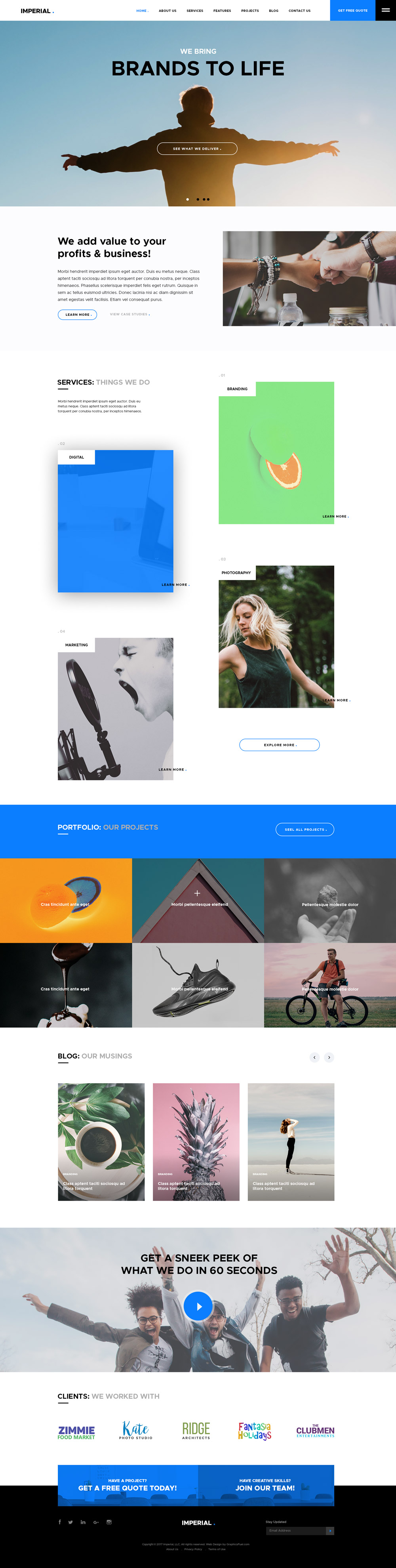 Imperial PSD Website Template