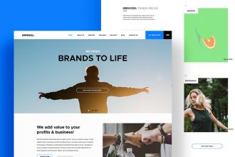 imperial psd website template
